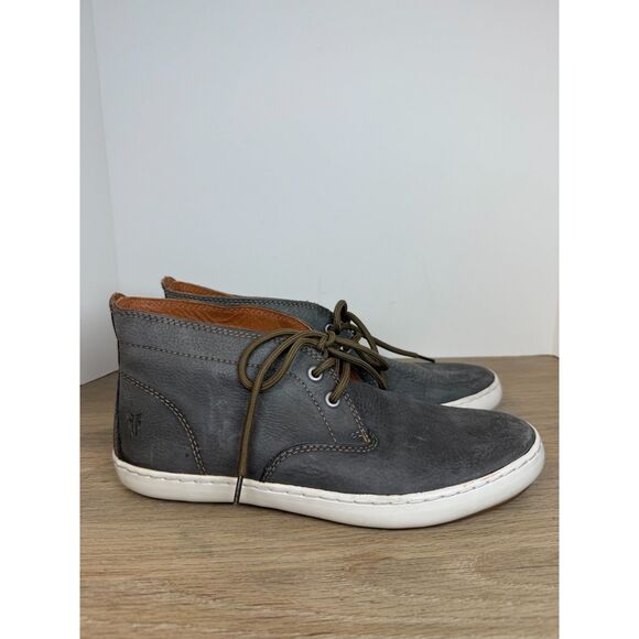 Frye Norfolk Chukka Boots Gray Leather Men’s Size 9 Casual Dress main image 5